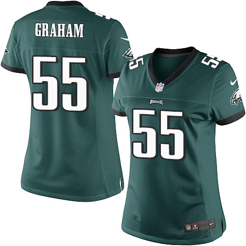 Women's Elite Brandon Graham Nike Jersey Midnight Green Home - #55 NFL Philadelphia Eagles